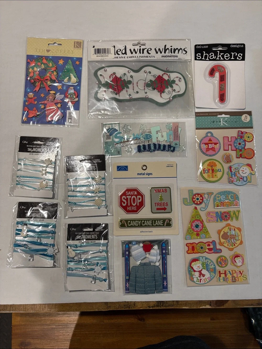 Scrapbooking Holiday Party Craft Stickers and Embellishments - lot 8